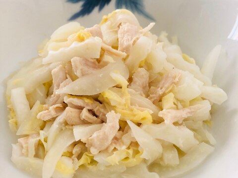 レンジで簡単☆ささみと白菜のオイスターマヨ和え